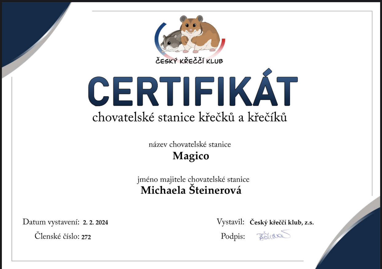 Náš certifikát 